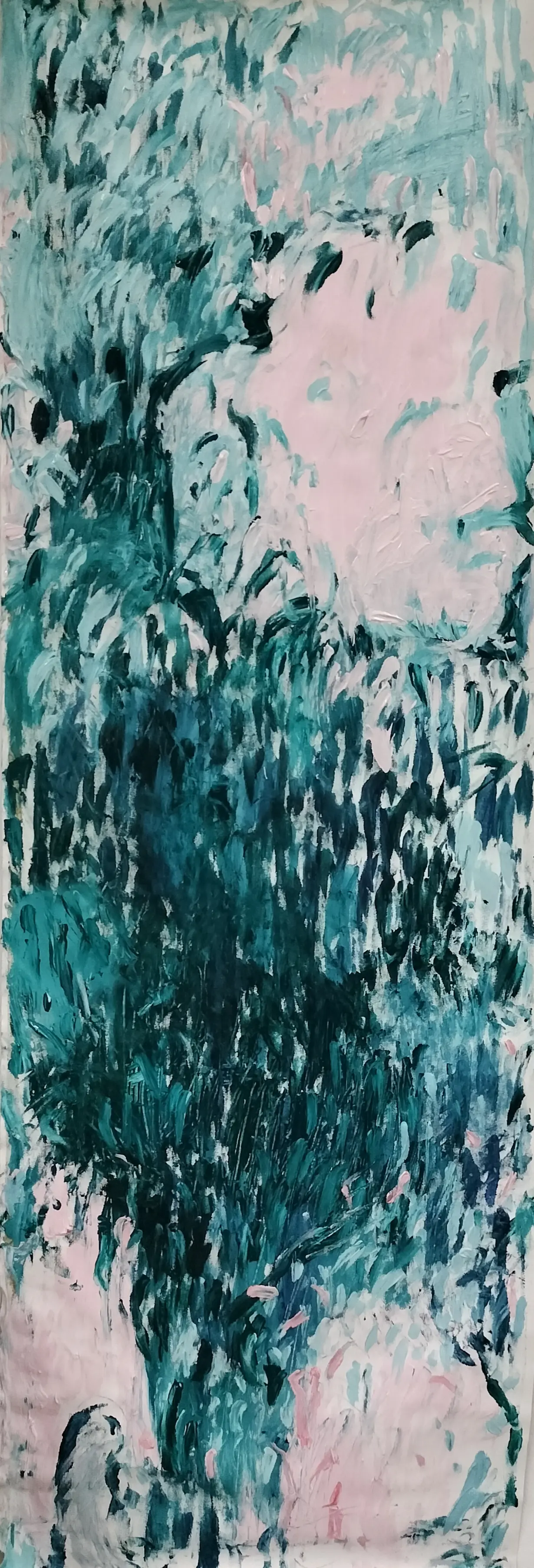 OČTNZP | Akryl na plátne | 160x50cm | 2024 | Séria: Senzorická deprivácia